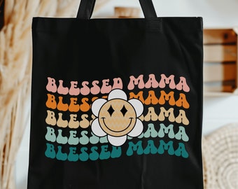 Blessed Mom Tote Bag/Gift For Mom/Mother's Day Gift/Perfect Gift/Aesthetic Tote Bag/Personalize Tote Bag/Gift For Her