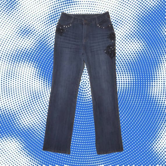 Vintage Grunge Y2k Mcbling 2000s 90s Harajuku Rock Blue Denim Low 