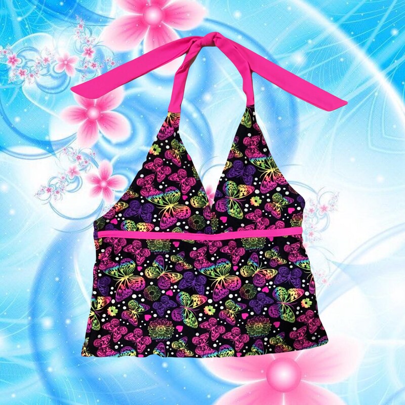 Y2K Italian Butterfly Tank Top (S)