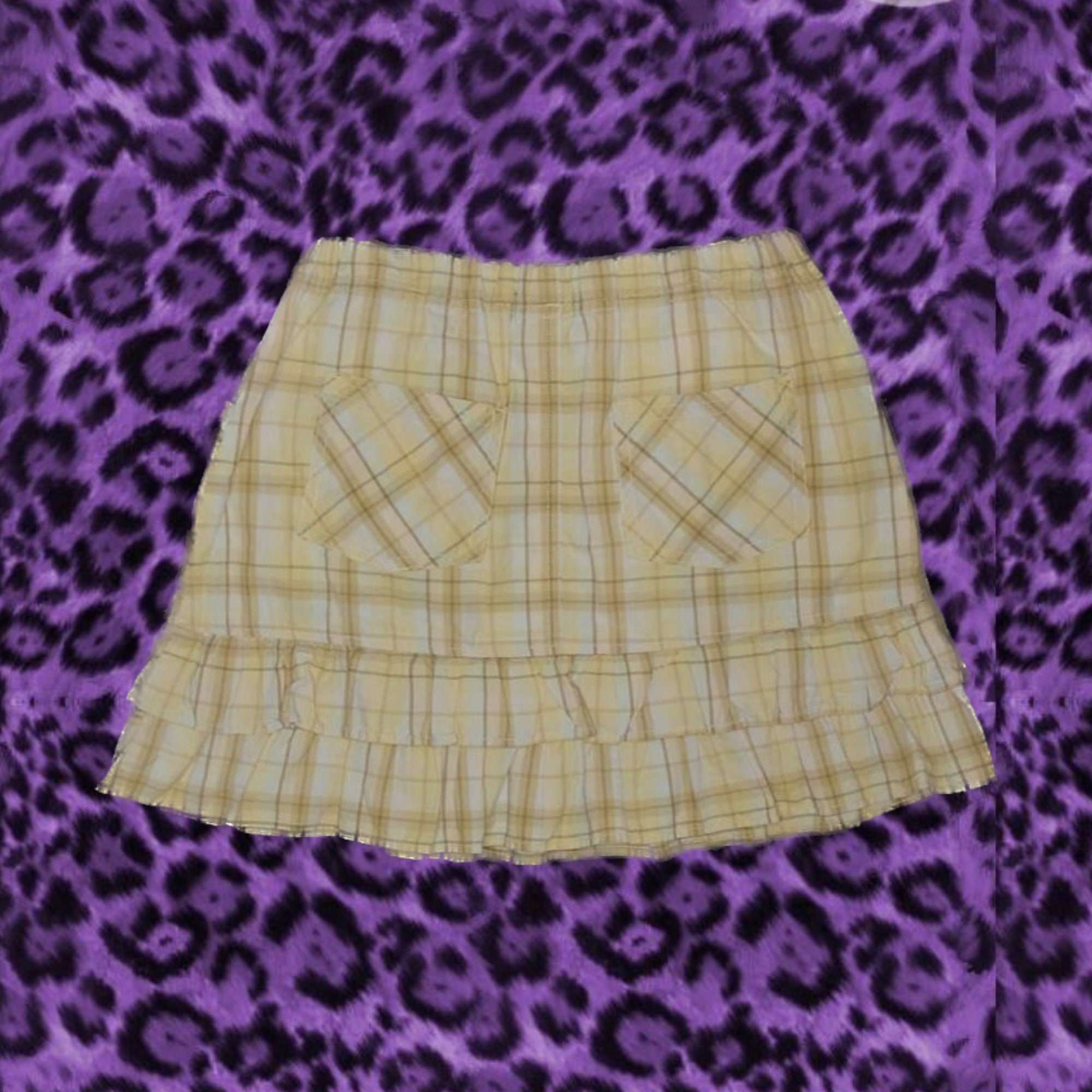 SCULTURETOKYO 失常 Retro Plaid Cake Skirt Japanese Remake