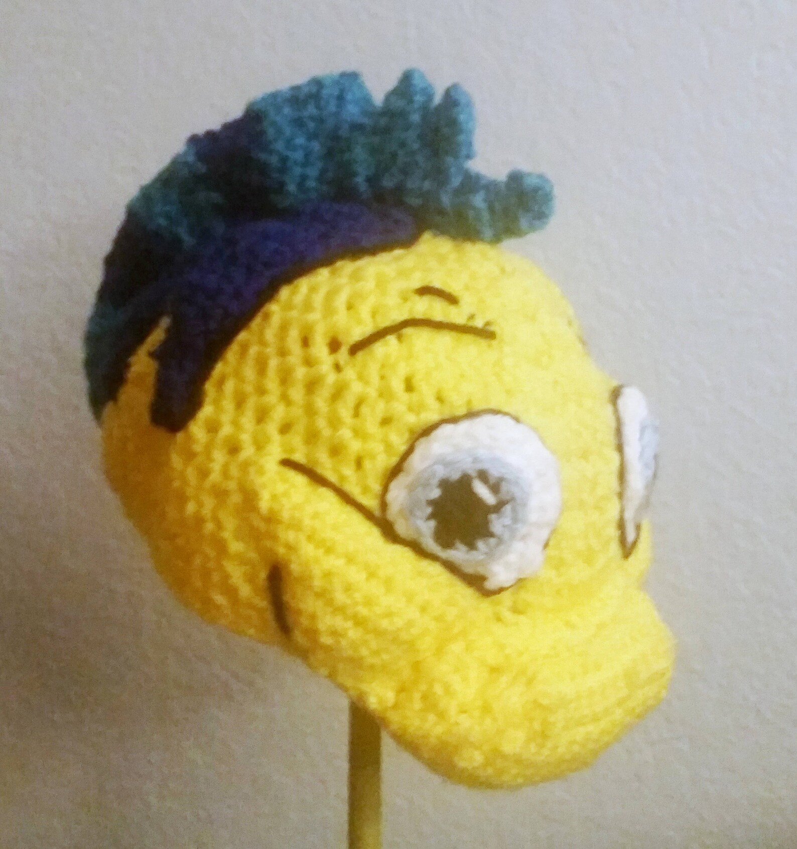 Crochet Flounder the Fish Hat Little Mermaid Hat crochet Etsy