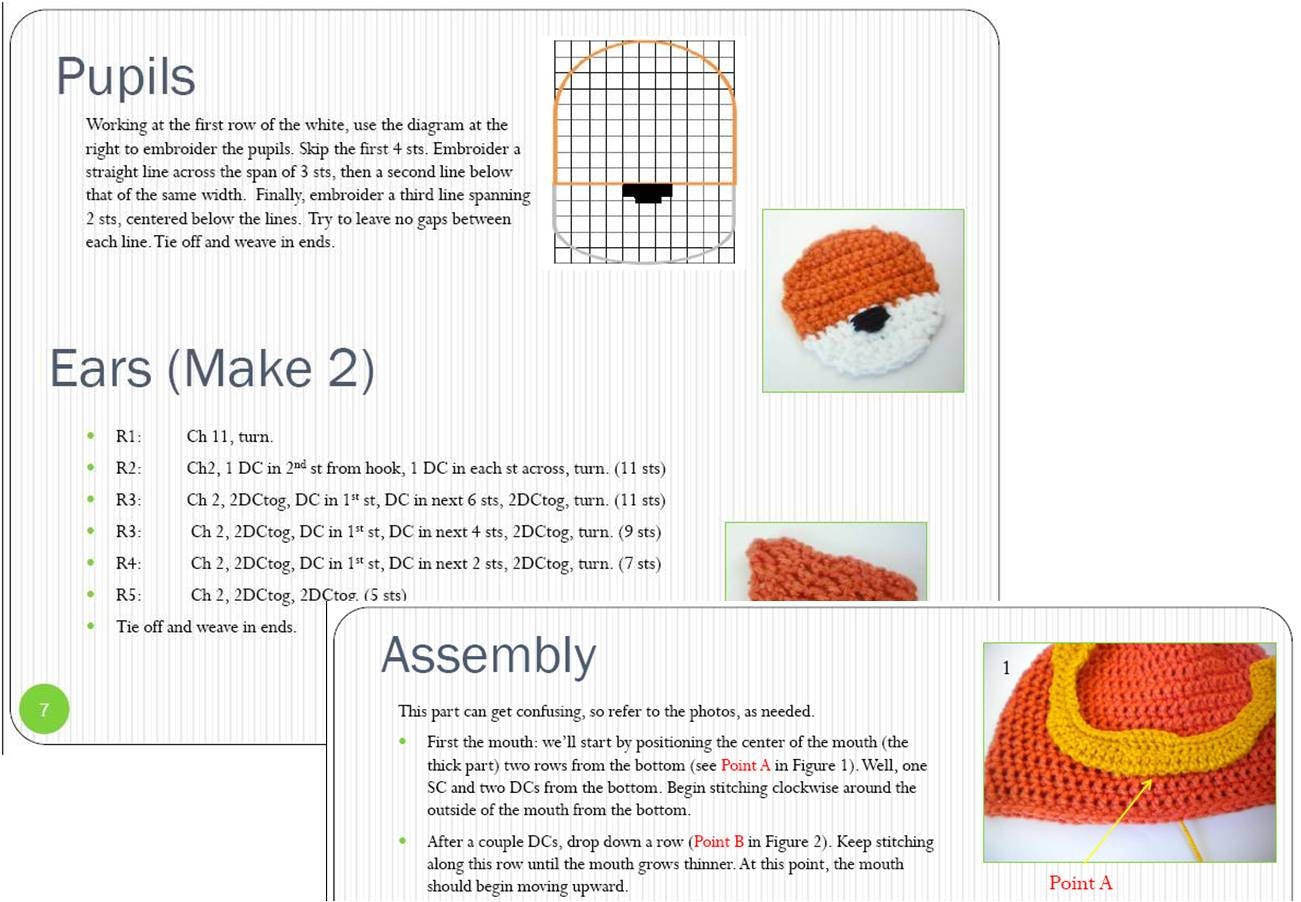 Crochet Hat Pattern Crochet Garfield Beanie in Nectarine Etsy