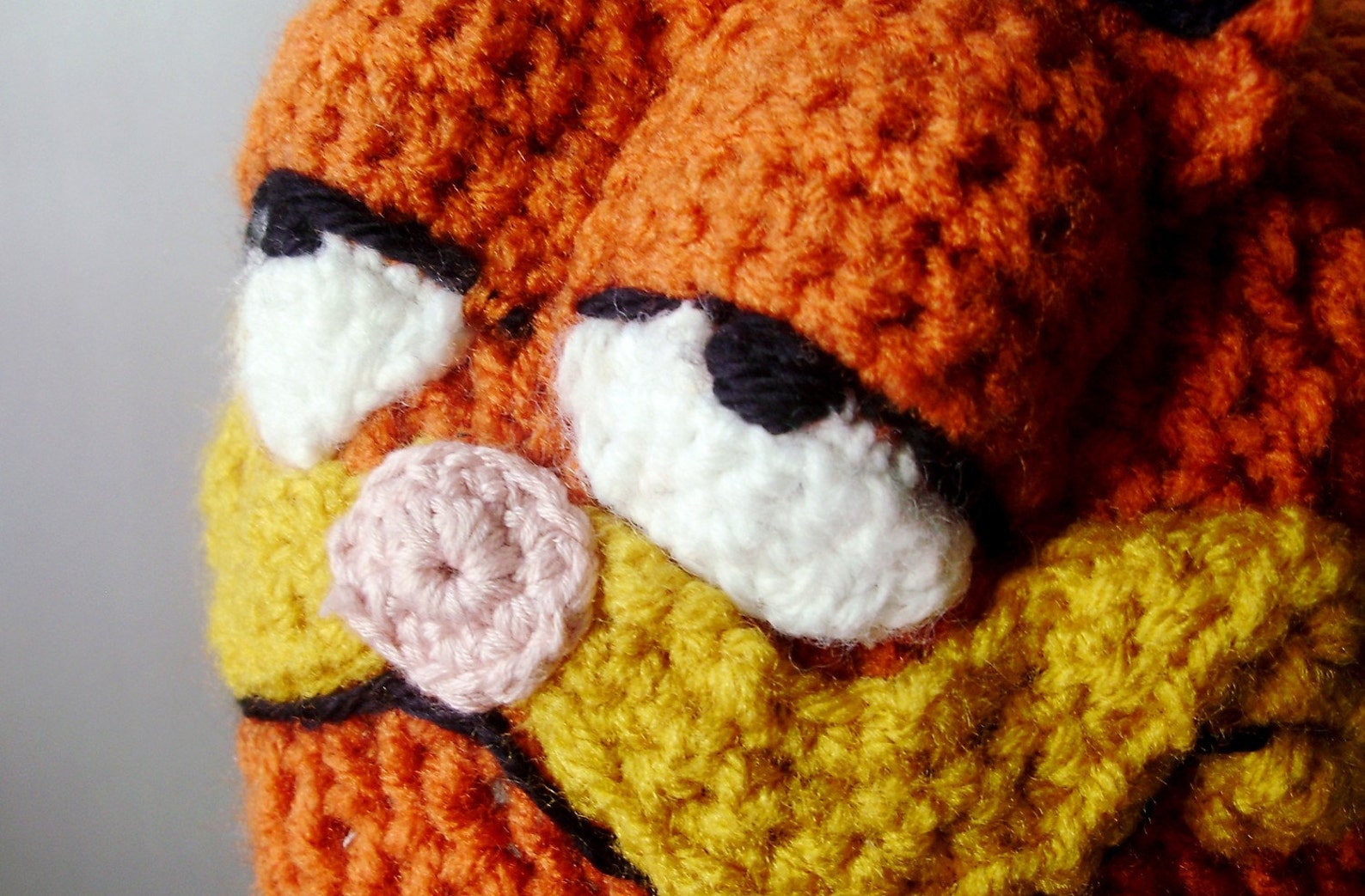 Crochet Hat Pattern Crochet Garfield Beanie in Nectarine Etsy
