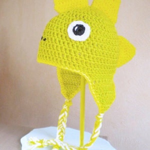 Crochet Hat - Dinosaur Hat in Lime Green and Yellow with Braids - Silly Stegosaurus Hat for Boys or Girls