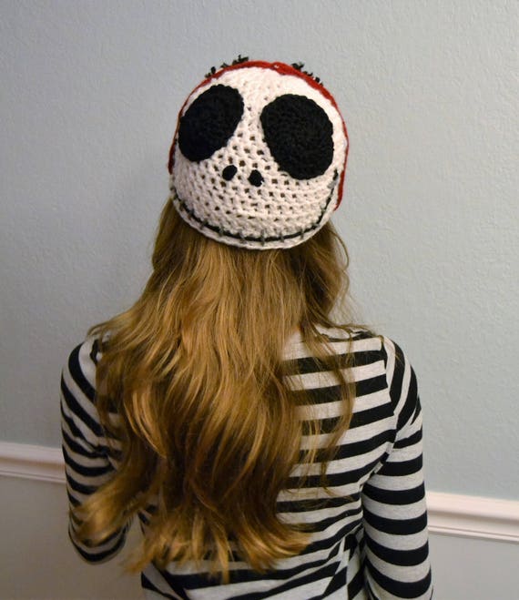 Crochet Nightmare Before Christmas Hat Jack Skellington and Sally