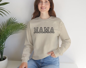 Mamá Crewneck sudadera para mamás mínima simple nueva mamá mamá regalo cumpleaños mamá día de las madres para el aniversario de mamá para su lindo regalo personal