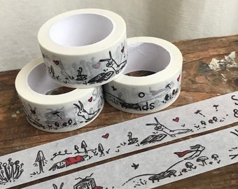 Washi tape - Sluggo Adventures - Sluggo & friends - 20mm width