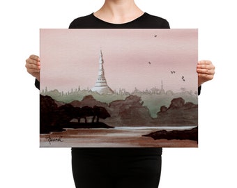 Magic the Gathering - Karakas Legendary Land - Canvas print