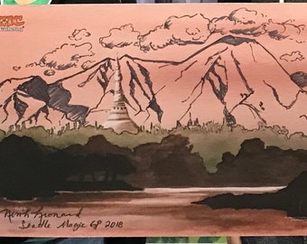 Magic the Gathering - Garabato personalizado en tinta negra - Grande