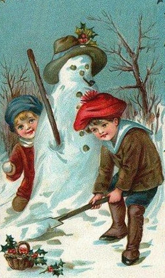 Making A Snowman Cross Stitch Pattern Pdf Etsy