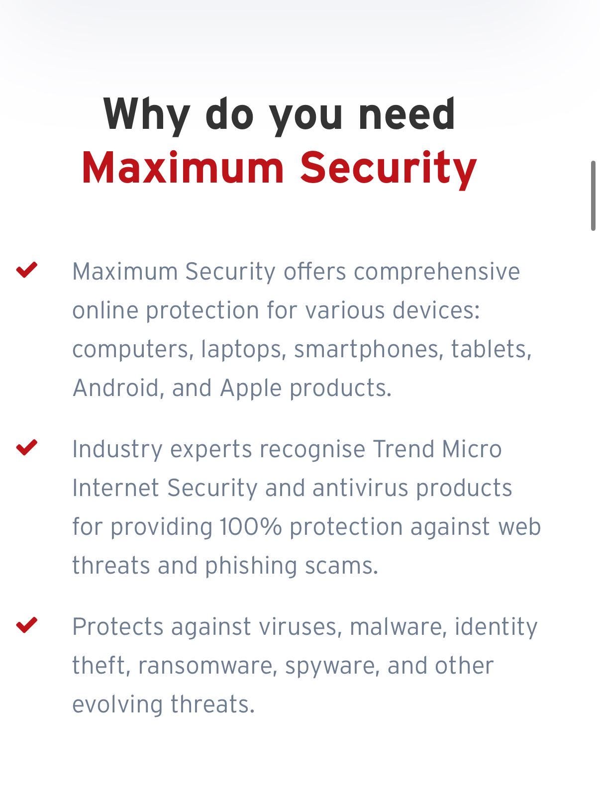 Trend Micro Maximum Security 3 Years 1 Device - Etsy Australia