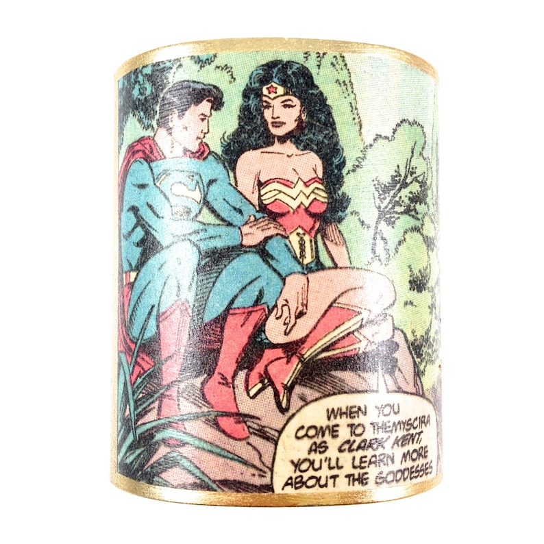 Superman /& Wonder Woman Cuff Bracelet