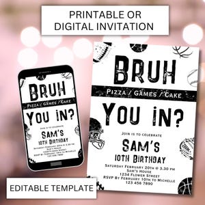 Baseball Canva football template
birthdayinvitation
boy basketball invit
sporting party
minimalistic sport
teenage birthday
editable template
sport party invite
bruh invitation boys
boy football Invite
nfl birthday invite
nfl invitation
Tween Sportin