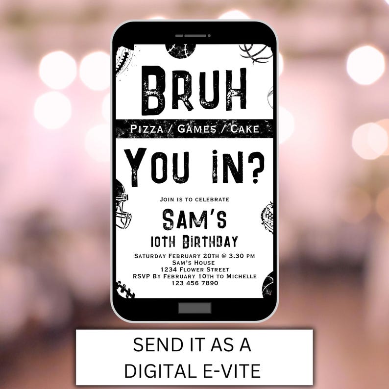 Baseball Canva football template
birthdayinvitation
boy basketball invit
sporting party
minimalistic sport
teenage birthday
editable template
sport party invite
bruh invitation boys
boy football Invite
nfl birthday invite
nfl invitation
Tween Sportin