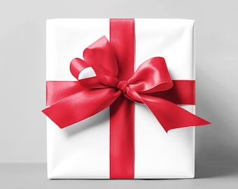 Solid Color White Gift Wrapping Paper Bridal Shower Neutral White Premium Wedding Gift Luxury Gift Wrap Paper Roll Blanco Christmas Packing