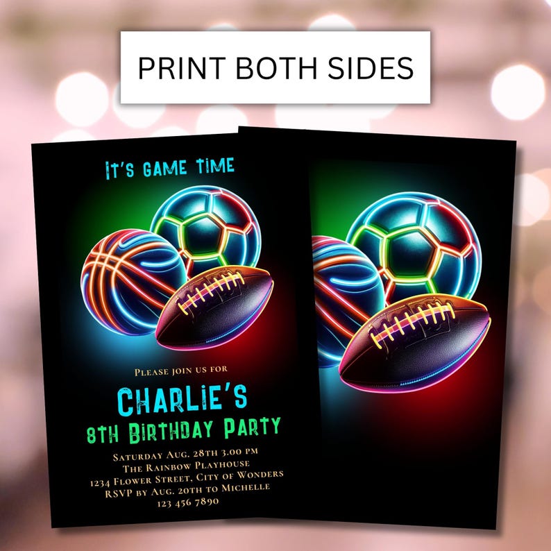 boys neon birthday
custom sports invite
edit your own
sport invitation
editableinvitation
sports theme invite
Birthday invitation
boy 8th birthday
sports boys birthday
sports-themed invite
sports birthday
first birthday boy
minimalistic summer sports
