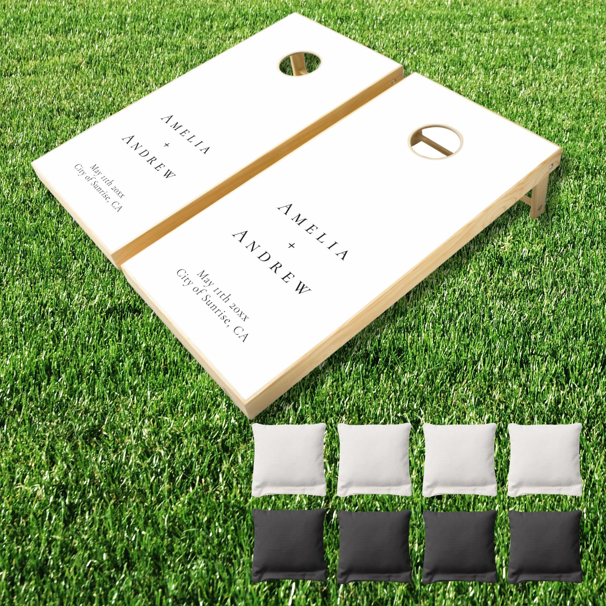 Personalized Cornhole Board for Wedding Guestbook Idea Customized Corn Personalized Cornhole Board for Wedding Guestbook Idea Customized Corn