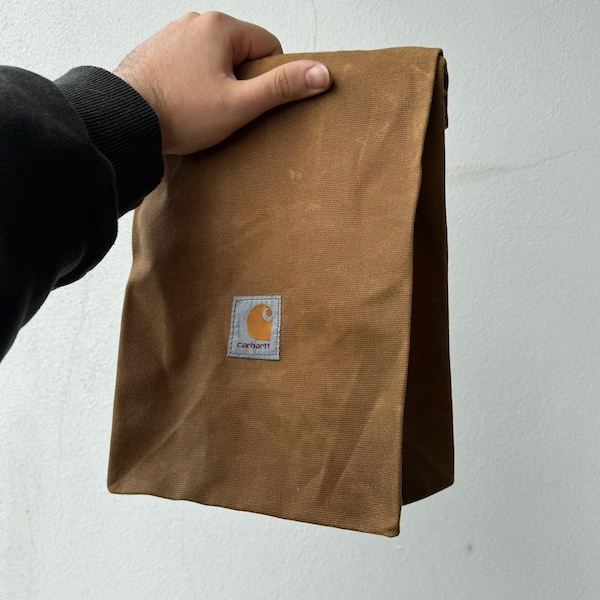 Carhartt Canvas Cotton Brown lunch bag