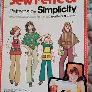 Vintage Sew Simple Simplicity 2005 Girls Capes, Pants, and Apron Girls 6-12 (In a Box)