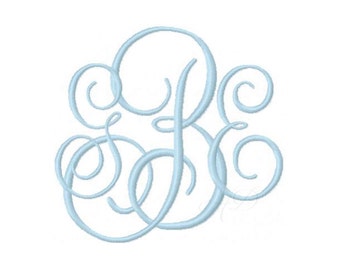 7 sizes Package King Street Classic Vine Interlocking Monogram Embroidery Font Small 4x4 Hoop BX instant download PES