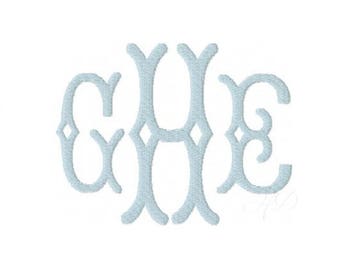 3.5" inch Avery Fishtail Font Fish Tail Embroidery Fill Package Sale 4x4 5x7 Hoop Instant Download PES