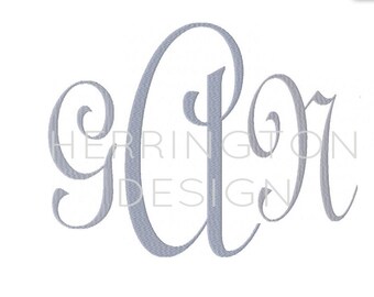 6 inch Traditional Embroidery Fill Monogram Embroidery Font Meredith instant download 5x7 BX instant download