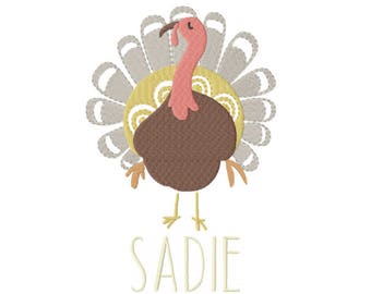Ai Jpg Thanksgiving Turkey Silhouette PES Embroidery Digital Files Png Eps Svg Dxf