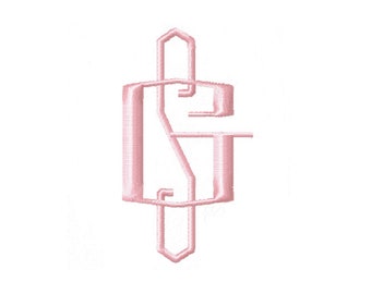 3" inch Blake Deco Embroidery Font Monogram Stacked Embroidery Font Small 4x4 Hoop BX instant download PES Herrington Design