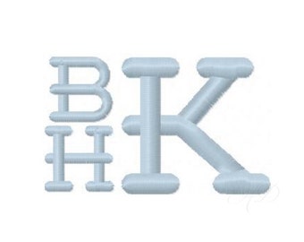 2" inch Classic Preppy Embroidery Font Instant Download Machine Embroidery Hudson