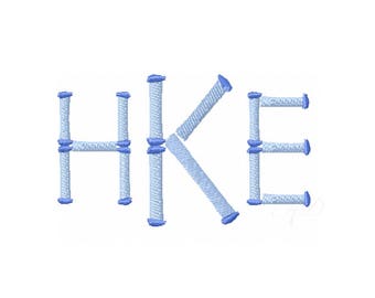 2" Bamboo Font Embroidery Font Design Instant Download Font 4x4 5x7 6x10 PES BX All Formats