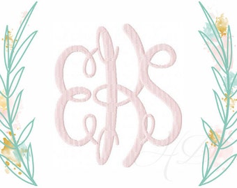 3.5" inch Circle Font Mastercircle Embroidery Fill Flat Stitch Instant Download Ady BX 4x4 5x7 6x10