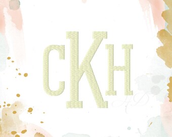 2" & 3" inch Embroidery Font Typewriter Serif Charlie Bold BX instant download 4x4 5x7 6x10