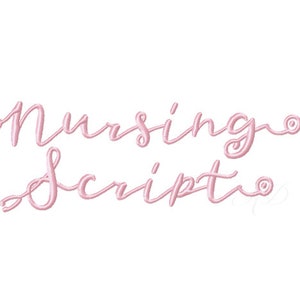 Nurse Stethoscope Embroidery Font Fonts Monogram BX Instant download PES Physician Herrington Design Nursing