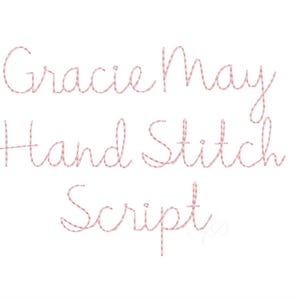 Un demi-pouce, 0,5 po., Gracie, broderie à la main, script, police de caractères, broderie au point à la main, monogramme, téléchargement immédiat BX PES