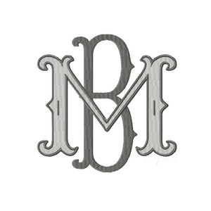 3&quot; Barrett Fill and Satin Combo Monogram Fishtail Font Fish Tail Embroidery Fill Package 4x4 5x7 Hoop Instant Download  Herrington Design
