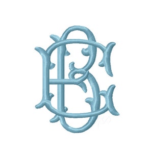 Emmaline Bold 2&quot; Satin Stitch Embroidery Design Instant download BX PES 4x4 5x7 6x10 Herrington Design