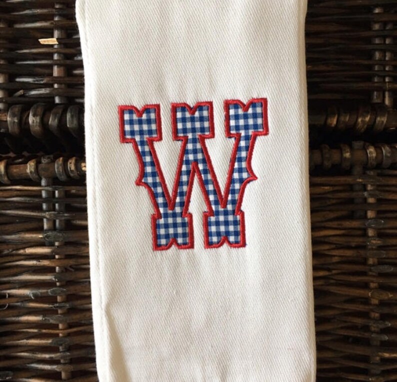 5 Inch Large Western Applique Font Machine Embroidery Etsy