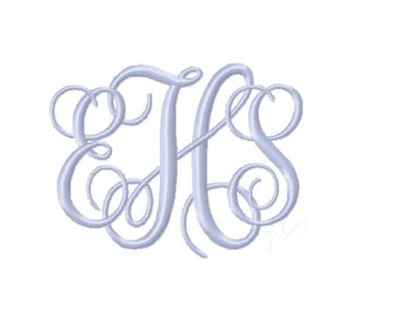 Libby Satin 2 Inch and 3 Inch Classic Monogram - Etsy
