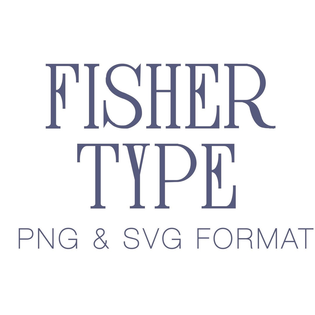 Fisher Type PDF PNG SVG Vector Monogram Font Clipart Herrington Design ...
