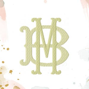4.5&quot; Barrett Monogram Fishtail Font Fish Tail Embroidery Fill Package Sale 4x4 5x7 Hoop Instant Download PES