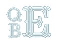 4X4 3.6" inch Queen Bess Monogram Embroidery Font BX instant download Herrington Design