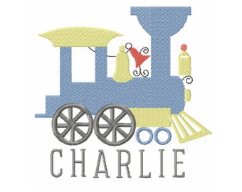 Vintage Steam Engine Train Christmas Fall Embroidery Design Instant download 4x4 5x7 6x10