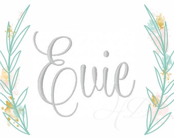 2 inch Borduurster lettertype Evie Monogram Font 4x4 5x7 6x10 BX instant download PES