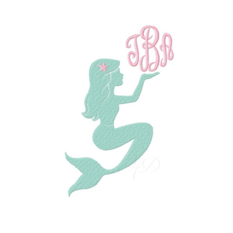 Mermaid Monogram - Etsy