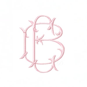 2.5&quot; Inch Satin Stitch Emmaline Monogram Fishtail Font Fish Tail Embroidery Sale 4x4 5x7 Hoop Instant Download PES