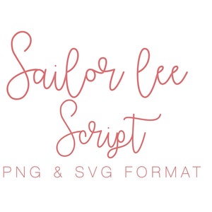 Sailor Lee PNG PDF & SVG Vektor Format für Cricut Illustrator Canva Instant Download Herrington Design