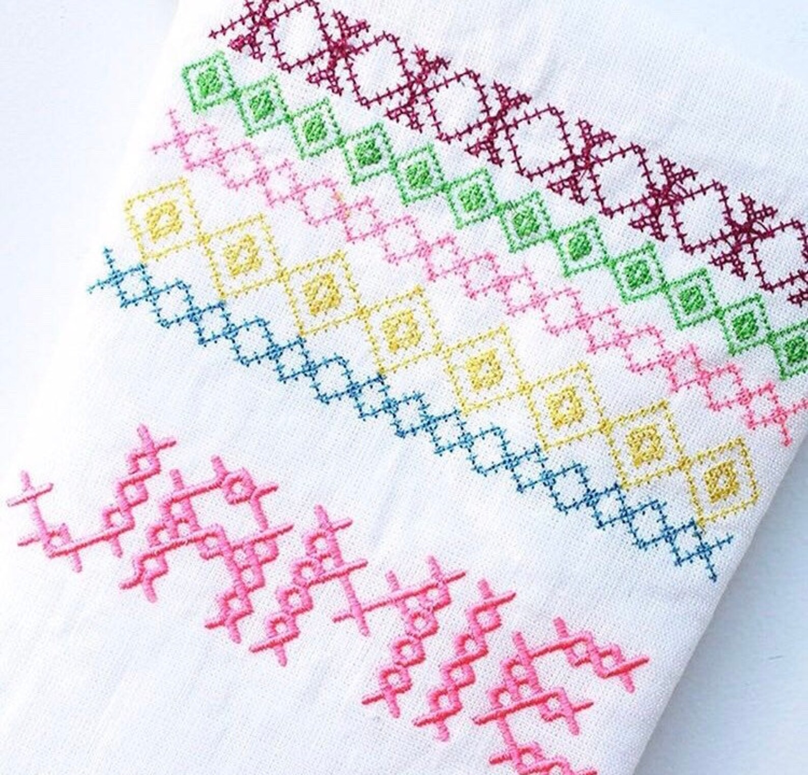 1 Inch Cross Stitch Embroidery Font Machine Embroidery Etsy