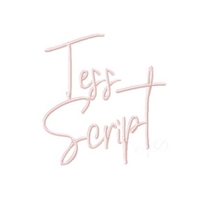 2" Tess Embroidery Font Script Interlocking Vine Fonts Monogram BX Instant download PES 4x4 5x7 6x10 Herrington Design