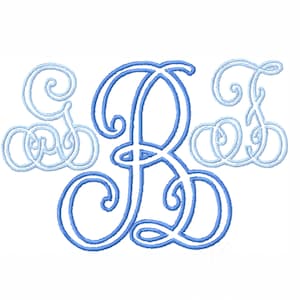 2 and 3&quot; inch Open Eliza Satin Font Embroidery Machine Font BX Instant download PES 4x4 5x7 6x10