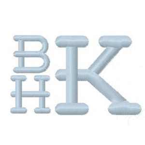 1&quot; Hudson inch Classic Preppy Embroidery Font Instant Download Machine Embroidery  BX instant download